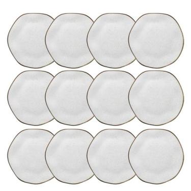 Imagem de Jogo de 12 Pratos Rasos 27,5cm Oxford Ryo Maresia