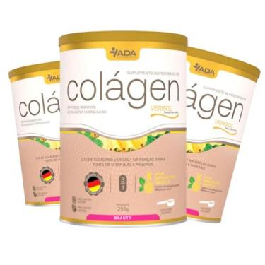 Imagem de Kit 3 Suplemento Alimentar Colágeno Verisol Sabor Abacaxi c Hortelã 25