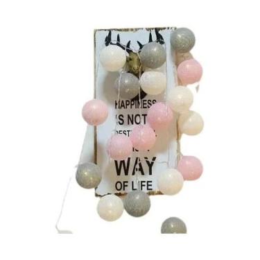 Imagem de Guirlanda De Luzes De Fada De Algodão Para Natal, Páscoa, Decoração De