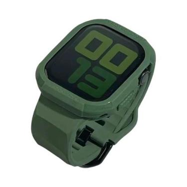 Imagem de Capa E Pulseira De Silicone TPU De 45mm 44mm 41mm Para Apple Watch Ser