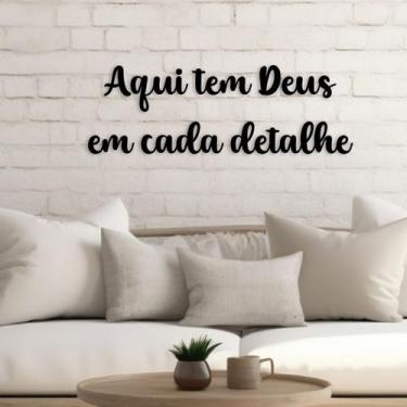 Imagem de Quadros Decorativos Frases Biblicas Decoração para Sala e Quarto em md