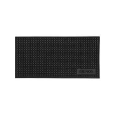 Imagem de Tapete Escorredor para Bar 30 cm Borracha Cor Preto Linha Acessórios para Bar e Vinho Brinox Preto