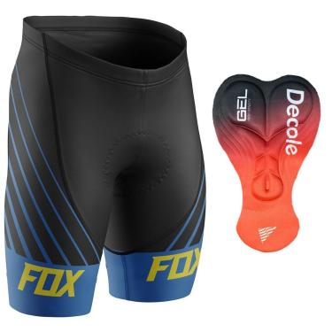 Imagem de Bermuda Fox Azul para Ciclismo Com Forro Gel Confortável Unissex-Masculino