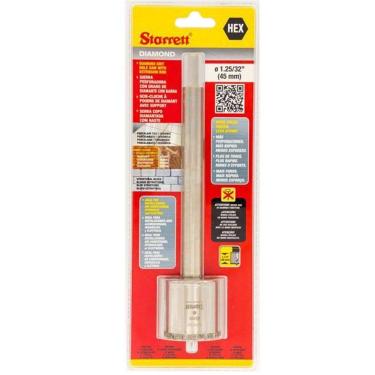 Imagem de Serra Copo Diamantada 45Mm Com Haste 150Mm De045M Starrett