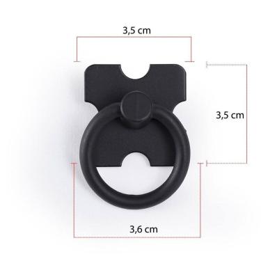 Imagem de Puxador Moveis Rustico,Gaveta,Porta Mexicano Cor Preto 10Pcs