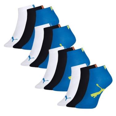 Imagem de Kit Com 12 Pares De Meias Infantil Modelo Sapatilha Algodão Cotton - S