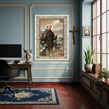 Imagem de Quadro São Francisco de Assis -Símbolo de Humildade-70x50cm