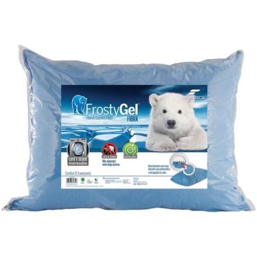 Imagem de Travesseseiro Fibrasca Frostygel - Macio Confortável - Tecido com Sens