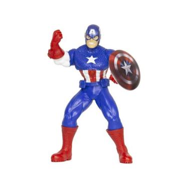 Imagem de Boneco Capitão América 10 Falas Sons - Ref 0582 - Mimo Brinquedos - Mi