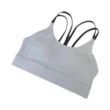 Imagem de Sutiã Esportivo Feminino Color Block Para Yoga Confortável Com Fivela 