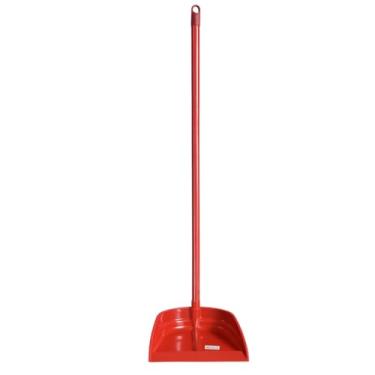 Imagem de Pazinha de Plástico com Cabo de Madeira Longo 78cm – Coletor de Lixo Prático e Resistente