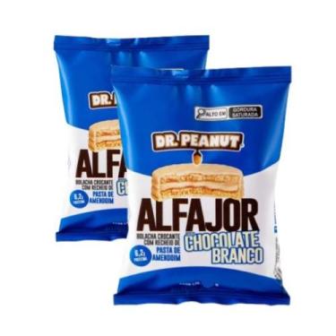 Imagem de Kit 2 Alfajor com Recheio Pasta de Amendoim Dr Peanut Whey Protein Zer