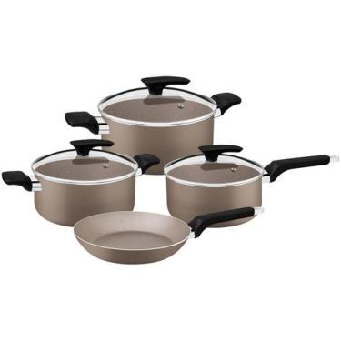 Imagem de Jogo de Panelas Tramontina Milazzo Alumínio Antiaderente Starflon Max 