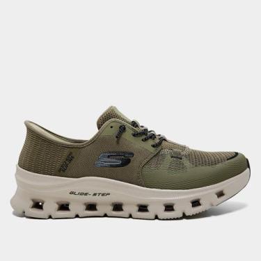Imagem de Tênis Skechers Glide-Step Pro Masculino, Verde militar, Preto, 41