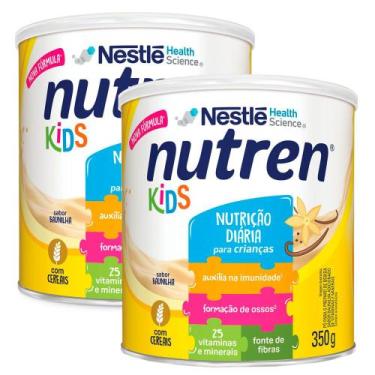 Imagem de Kit 2 Nutren Kids Baunilha Complemento Alimentar Lata 350g