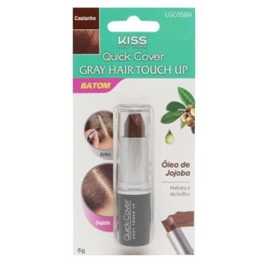 Imagem de Batom Capilar Kiss NY Gray Hair Touch Up Castanho-Unissex