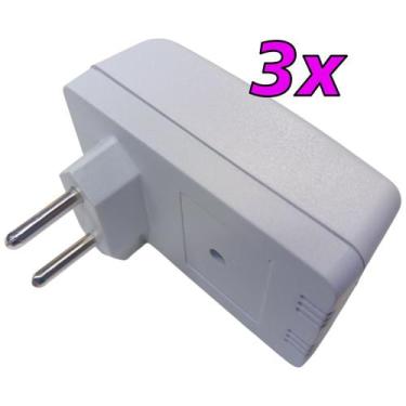 Imagem de Kit 3 Caixa para Fonte Circuito Eletrônica Tomada 80x48x33mm com Pinos