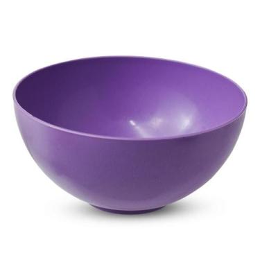 Imagem de Kit 10 Bowls Potes Cumbuca Tigela Plastico Cor Viva 370 ML Cor:ROXO - 