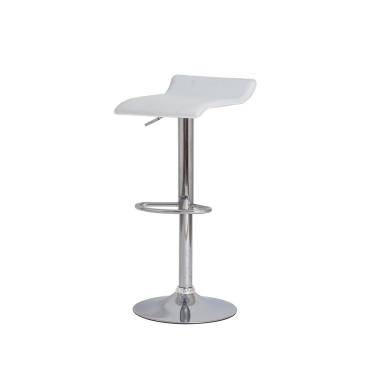 Imagem de Banqueta Tóquio Belo Horizonte Branca Base Giratória Cromada Altura Regulável Cozinha B...