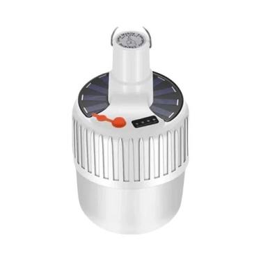Imagem de Lâmpada LED Solar Recarregável Por USB Com 5 Modos Para Camping, Ativi