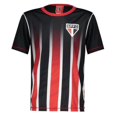 Imagem de Camisa Braziline São Paulo Ser Infantil - Preto 12-Masculino