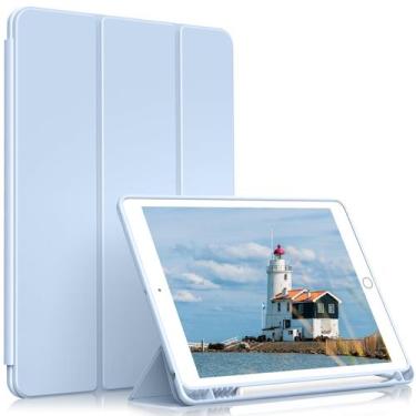 Imagem de Funda para Tablet JKSML iPad 6/5 9,7" con Soporte para Lápiz Azul