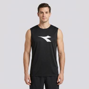 Imagem de Regata Machão Diadora Big Logo Preta, M