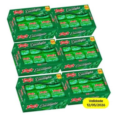 Imagem de Kit 6 Caixas Bala de Goma Docile Eucalipto 24x18g