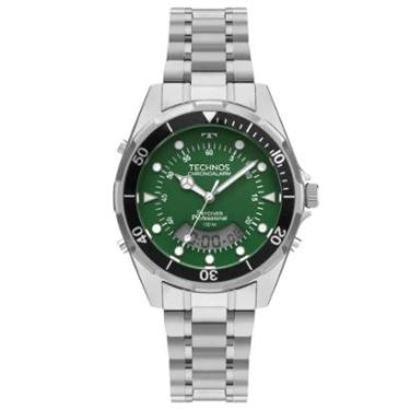 Imagem de Relógio Technos Masculino Skydiver Wt2060ab/1v Verde 40mm Prateado Preto Verde-Masculino