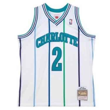 Imagem de Regata Mitchell & Ness Swingman Larry Johnson Charlotte Hornets 1992-93 Jersey Masculin...