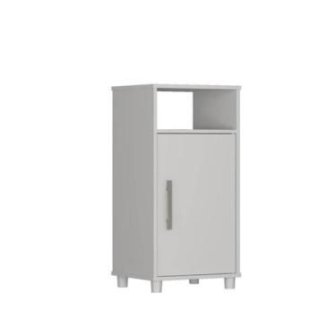 Imagem de Balcão Multiuso 1 Porta e Nicho Nova Mobile Branco - Emovell