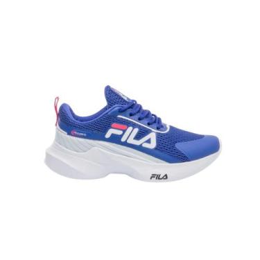 Imagem de Tênis De Corrida Fila Progress Infantil F04K00017 -, 30, Azul, Cinza c