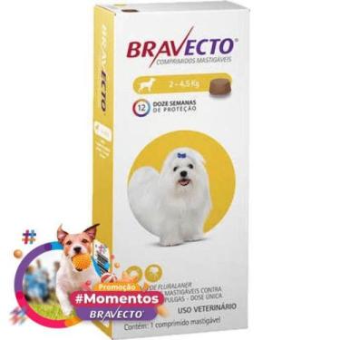 Imagem de Bravecto para Cães de 2 a 4,5kg - 112,5mg - MSD