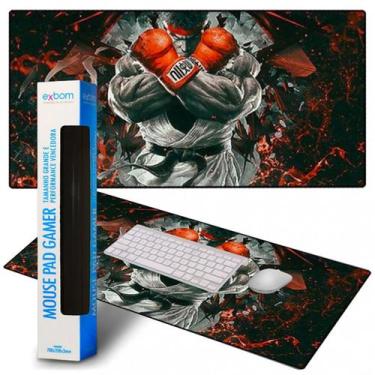 Imagem de Mouse Pad Gamer Extra Grande Antiaderente STREET FIGHTER - EXBOM