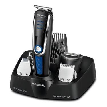 Imagem de Aparador de Pelos Mondial Super Groom 10 BG03 6W  Barba, Bigode e Corp