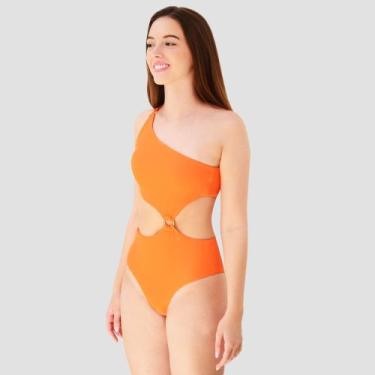 Imagem de Maiô Feminino Laranja Argola evebeach*, GG