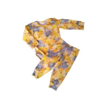 Imagem de Conjunto Body Pijama Elephant - A&A Baby, Amarelo, 1