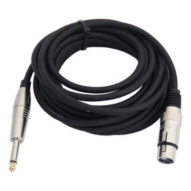 Imagem de Cabo Microfone 5m P10 Hj022 X Xlr Hx084 Profissional Hjh