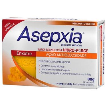 Imagem de Sabonete Asepxia Enxofre Antiacne Barra 80g, 80g
