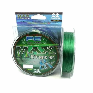 Imagem de Linha De Pesca Multifilamento 150m Max Force 8 Fios 0,14mm 17lb - Maru