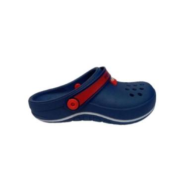 Imagem de Sandália Babuche Mormaii 12428 Infantil Macio Confortável, Azul vermel