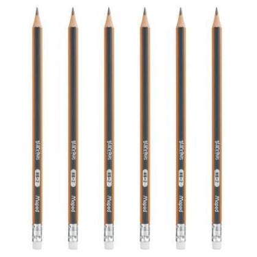 Imagem de Kit com 6 Lápis Preto Maped Black Peps HB-2
