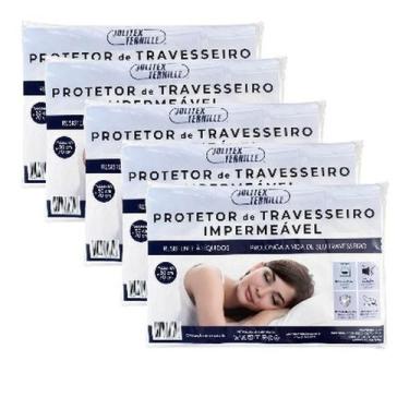 Imagem de Protetor de Travesseiro Jolitex Impermeável com Zíper Quantidade:5, 5