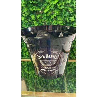Imagem de Balde para gelo de alumínio 8 lt JACK DANIEL'S - DG Artesanato 