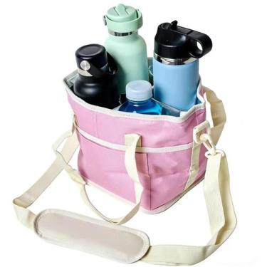 Imagem de Bolsa para Garrafa de Água com 4 Compartimentos, Rosa - Marca Própria