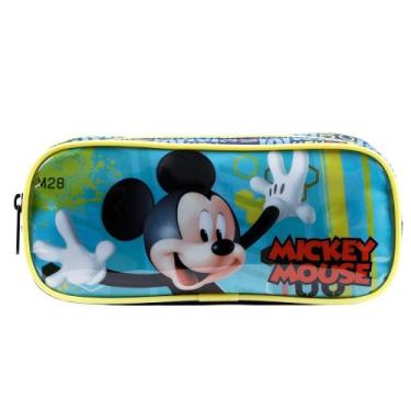 Imagem de Estojo 2 Compartimentos Escolar Mickey Disney Xeryus - Luxcel