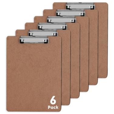 Imagem de Pranchetas PANDRI 6 unidades em hardboard 31,8 x 22,9 cm ECO