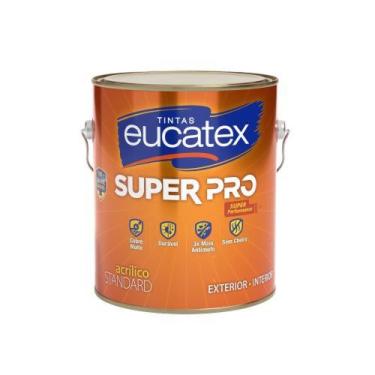 Imagem de Tinta Super Pro Acrílico Fosco Branco Galão 3,6 Litros Eucatex