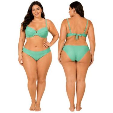 Imagem de Biquíni Feminino Plus Size de Aro Sem Bojo Com Calcinha BomBom e Fio D