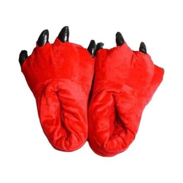Imagem de Pantufas De Inverno Quentes E Macias Para Uso Interno, Design De Garra